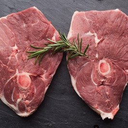 lamb steak with bone